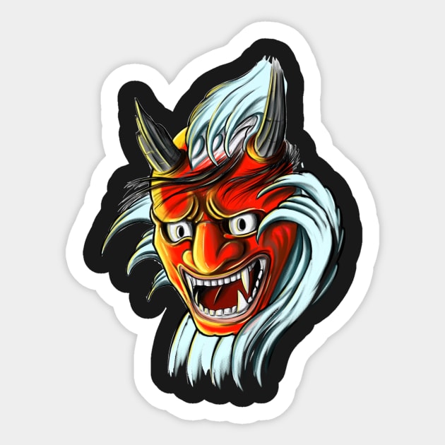 Hannya Sticker by Tom2311Tom